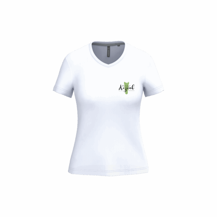 T-shirt d’équitation col V manches courtes - Femme - – Image 4