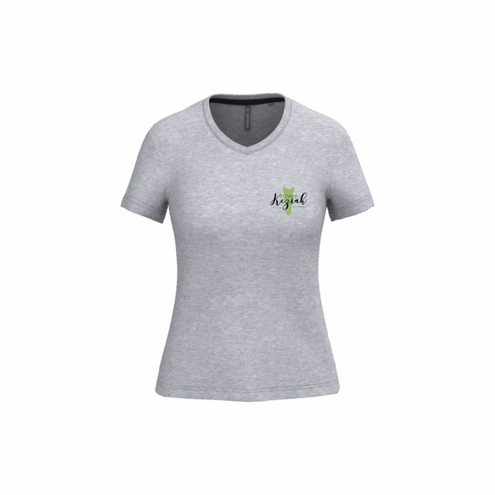 T-shirt d’équitation col V manches courtes - Femme - – Image 6