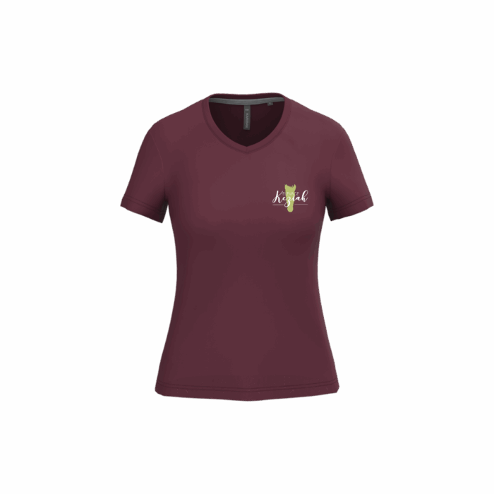 T-shirt d’équitation col V manches courtes - Femme - – Image 14