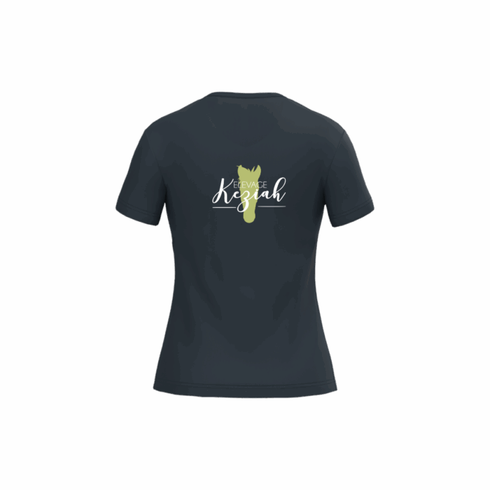 T-shirt d’équitation col V manches courtes - Femme - – Image 9