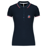 Polo maille piquée manches courtes - Femme -